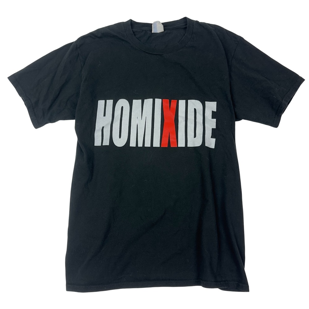 HOMIXIDE Gang Black T Shirt Mens Medium Graphic Playboi Carti